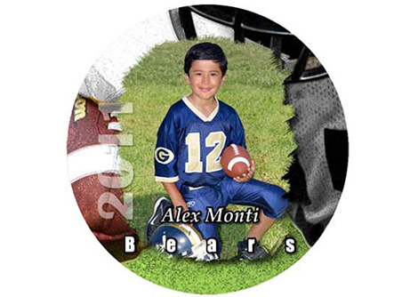 youth sports photo button