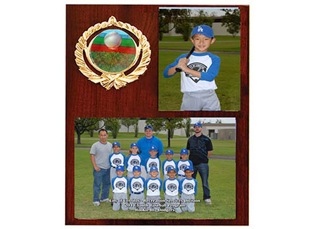 youth sports photo plaques
