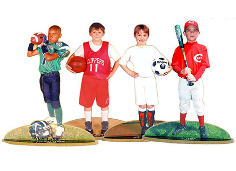 youth sports statuettes